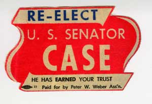 Senator Case Election Sticker