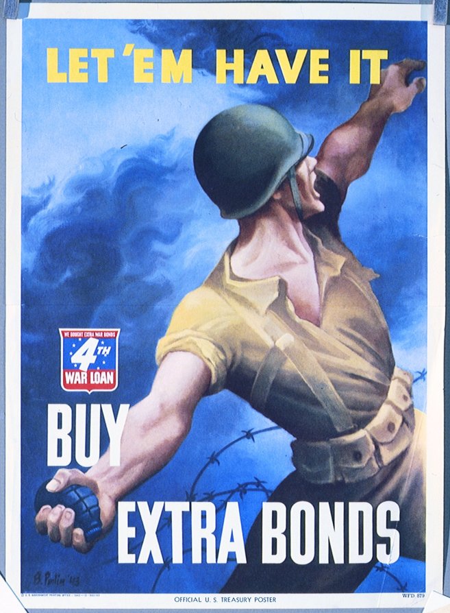 Don't let that shadow touch them. Buy War Bonds