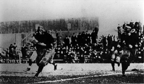 Paul Robeson and the Rutgers football team versus the Newport Naval Reserves Team at Ebbets Field, Brooklyn, Nov. 24, 1917