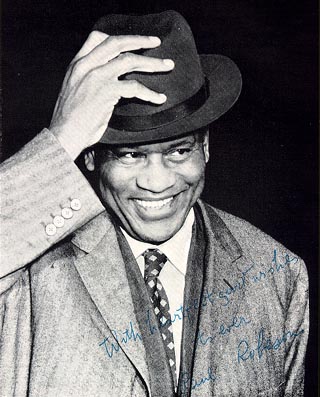 Photograph of Paul Robeson, autographed