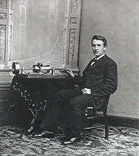 Thomas Edison Sitting