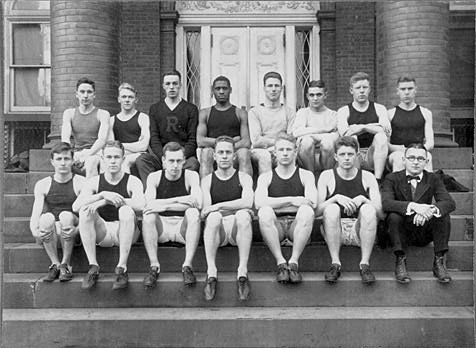 Beginning in his junior year, Paul Robeson competed on the Rutgers track team in the shot-put, discus and javelin