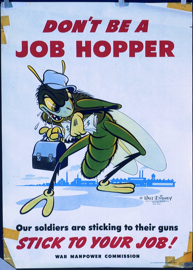 Don't be a Job Hopper. Our Soldiers are sticking to their guns. Stick to yoru Job!