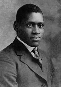 Photograph of Paul Robeson, Junior at Rutgers University