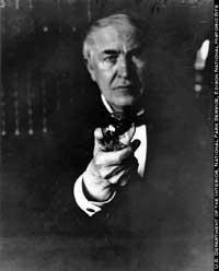 Edison with Lighbulb